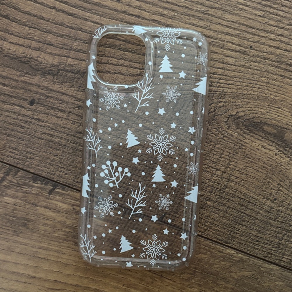Clear Snowflake Phone Case